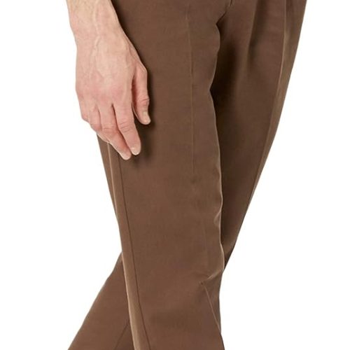 Men's Classic-Fit Wrinkle-Resistant Pleated Chino Pant (Available in Big & Tall)